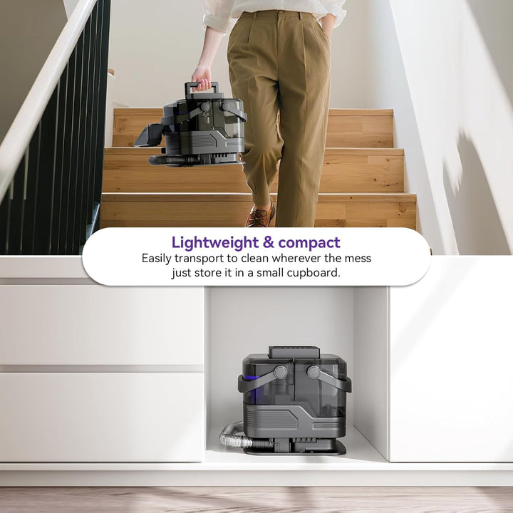 Tragbare Teppich reinigungs maschine, 20Kpa leistungsstarke Absaugung Spot Cleaner Maschine, Nasssau