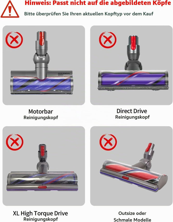 V11 Bürstwalze für Dyson V11 V15 100W High Torque Bodendüse, Ersatz Roller mit Endkappe, kompatibel