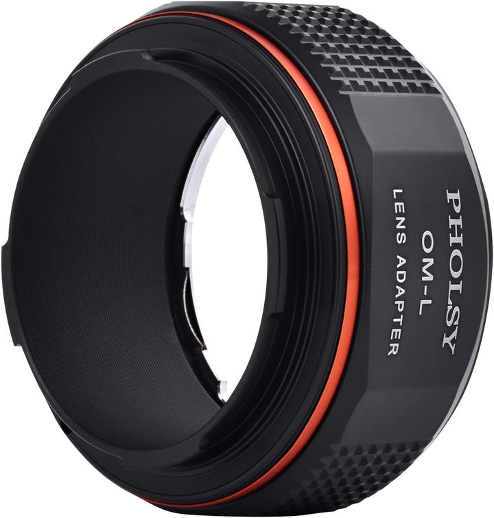 PHOLSY Objektivadapter OM auf L Mount Adapter Konverter Kompatibel mit Olympus Zuiko OM Objektiv und