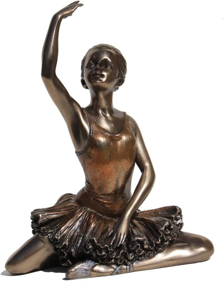 Ballerina – Warming Up Bronzefigur, 13 cm