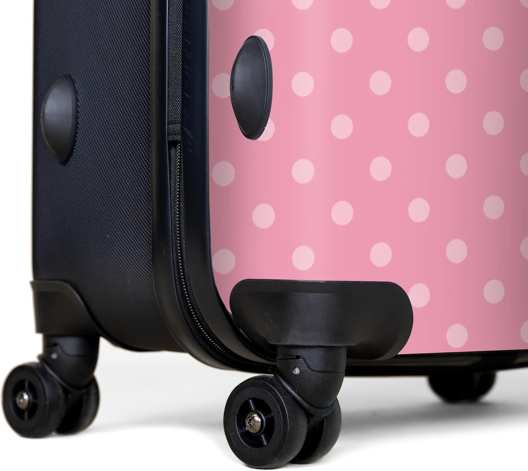 NoBoringSuitcases.com® Koffer XL Gross 77x51.5x28 cm Reisekoffer mit 4 Rollen Leicht Trolley Hartsch