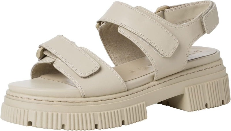 Tamaris Damen 1-1-28273-38 Keilsandale 36 EU Pale Khaki, 36 EU Pale Khaki