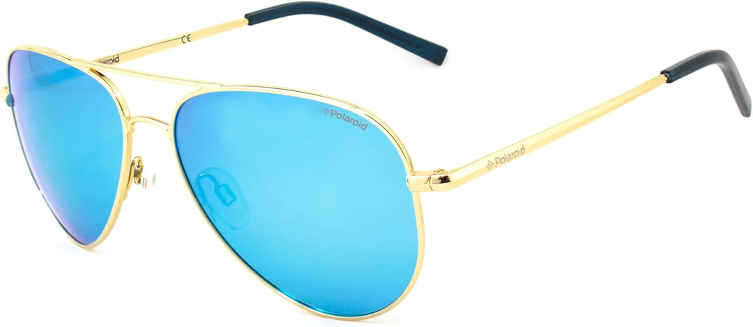 Polaroid Unisex-Erwachsene PLD 6012/N Jy J5G 56 Sonnenbrille, Gold (Gold/Grey Bl)