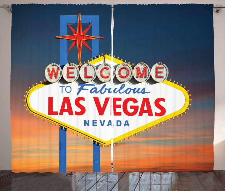 ABAKUHAUS Vereinigte Staaten von Amerika Rustikaler Gardine, Fabulous Las Vegas Nevada, Schlafzimmer