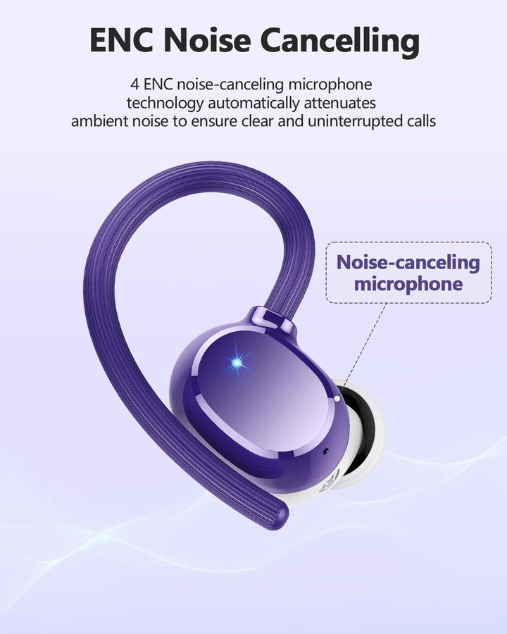 Bluetooth Kopfhörer Sport, Kopfhörer Kabellos Bluetooth 5.3 HiFi Stereo, 128Std Spielzeit In Ear Kop