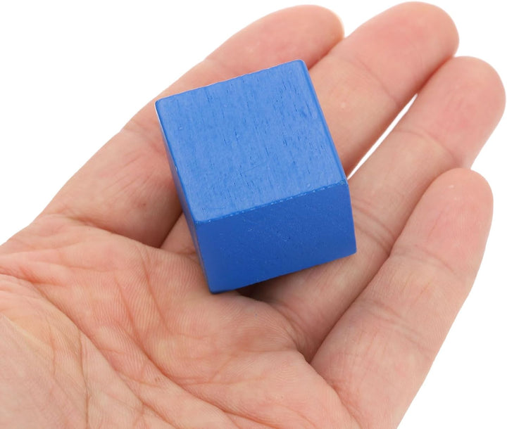 QUARKZMAN 50 Stück Holzblöcke für Bastelarbeiten, 2.5cm Unvollendeter Holzwürfel Kiefernholz Quadrat