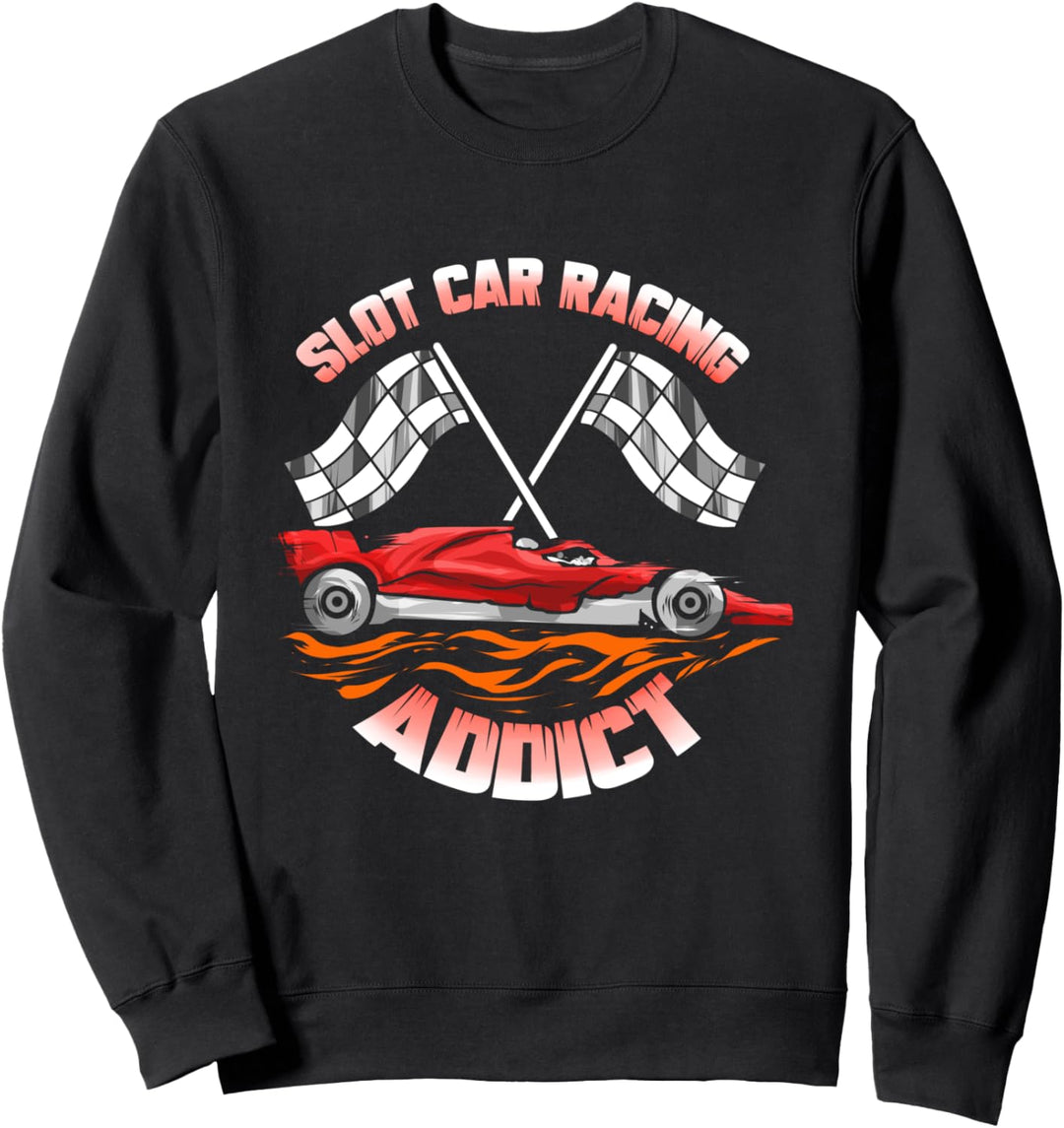 Slotcar Modellautos Slotcarrennen Sweatshirt