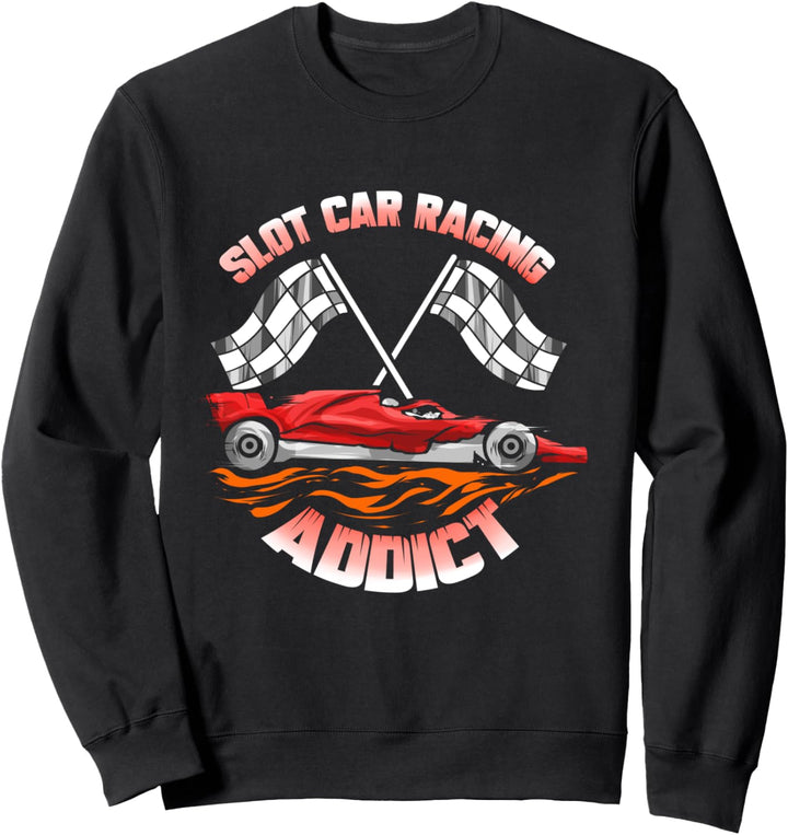 Slotcar Modellautos Slotcarrennen Sweatshirt