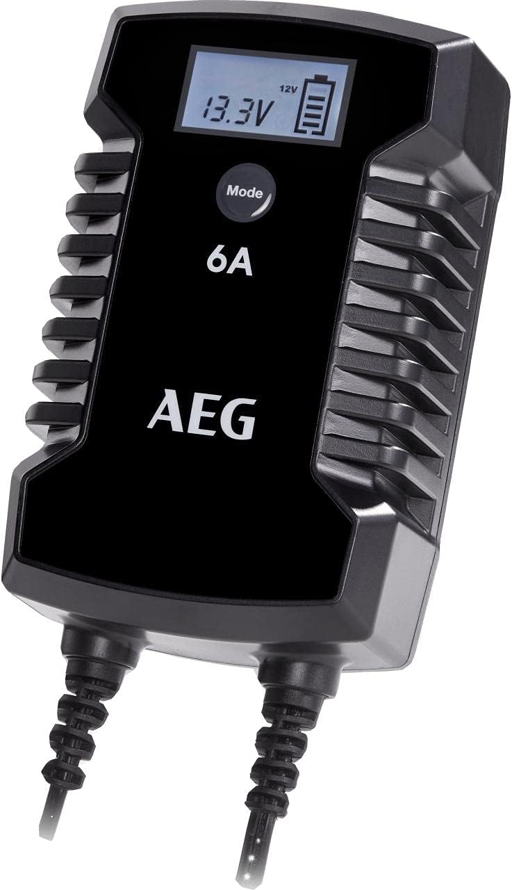 AEG Automotive 10617 Mikroprozessor-Ladegerät für Auto Batterie LD 6.0, 6 Ampere für 6/12 V, 7-HF La