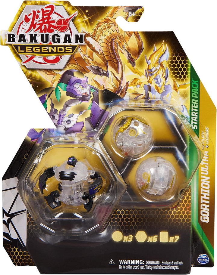 Bakugan 'Legends' 2023 Starter Pack mit 3 Bällen (1 Ultra und 2 Basic Balls), unterschiedliche Varia