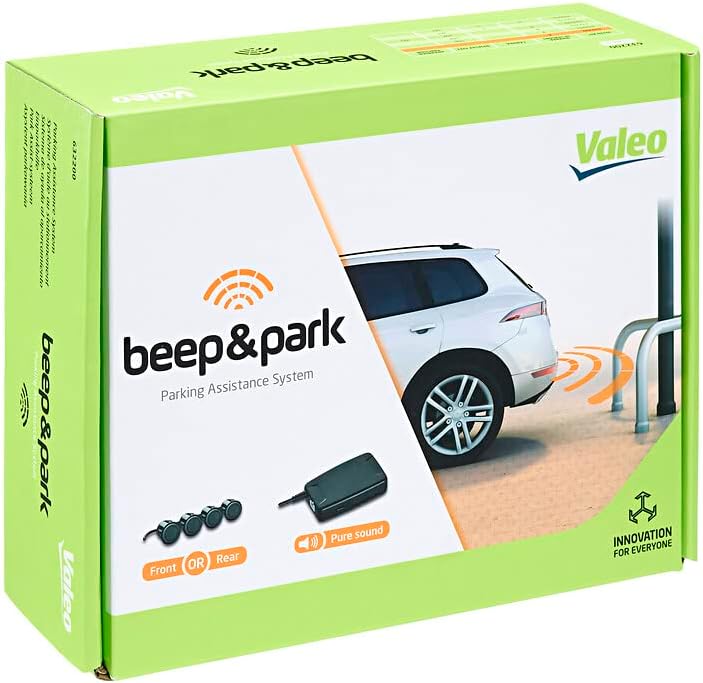 VALEO Beep & Park Einparkhilfe mit 4 Sensoren + Lautsprecher - Front- oder Heckmontage 632200,