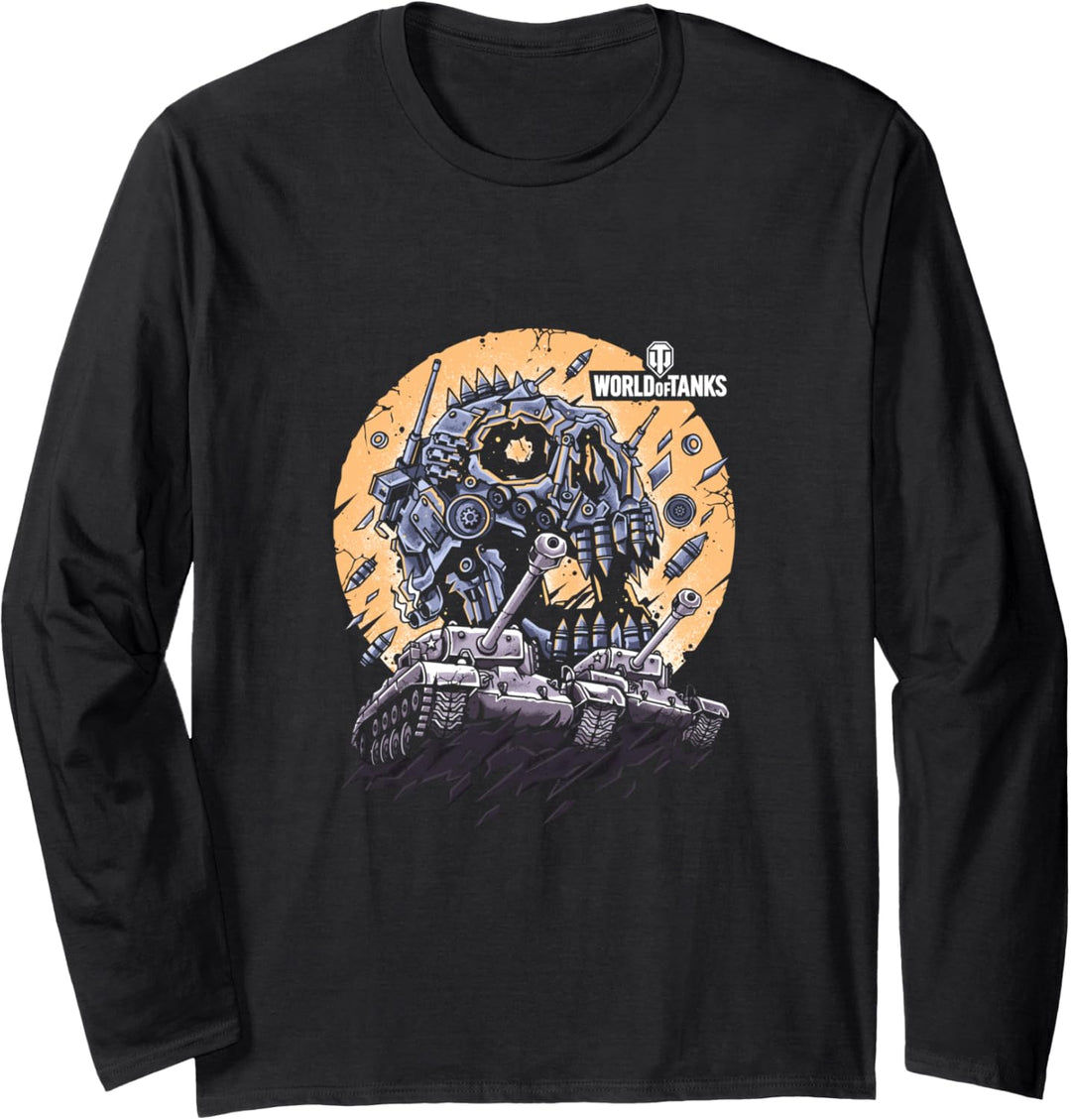 World of Tanks Halloween-Mond Langarmshirt