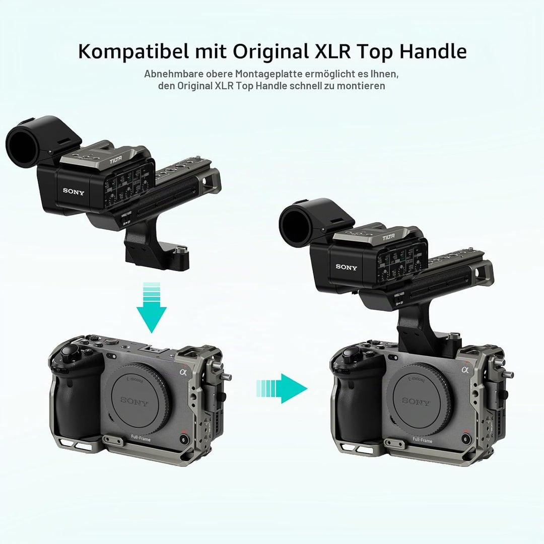 Tilta FX3 FX30 Cage, kompletter Kamerakäfig, kompatibel mit Sony FX3/FX30 Pro Kit mit HDMI-Kabelklem