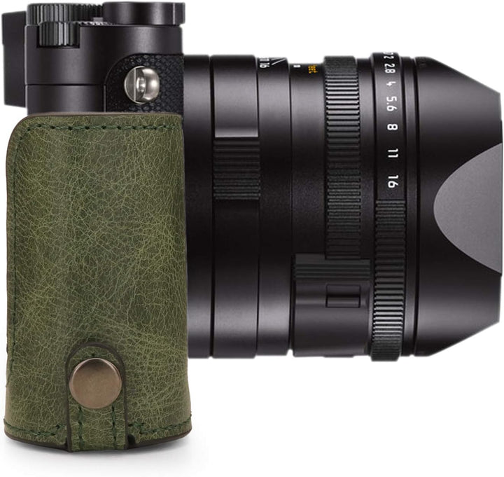 MegaGear MG1721 Ever Ready Kameratasche aus echtem Leder, kompatibel mit Leica Q2, Grün, Grün
