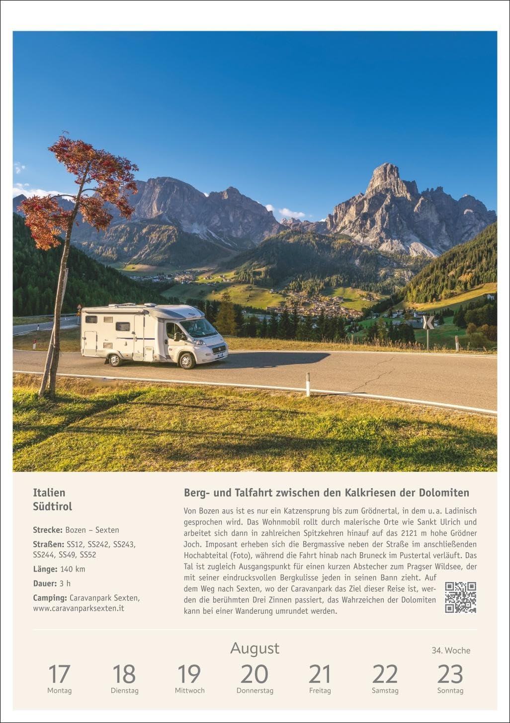 Campinglust Wochen-Kulturkalender 2026 - 53 unvergessliche Touren: Wochenkalender für alle Reise- un