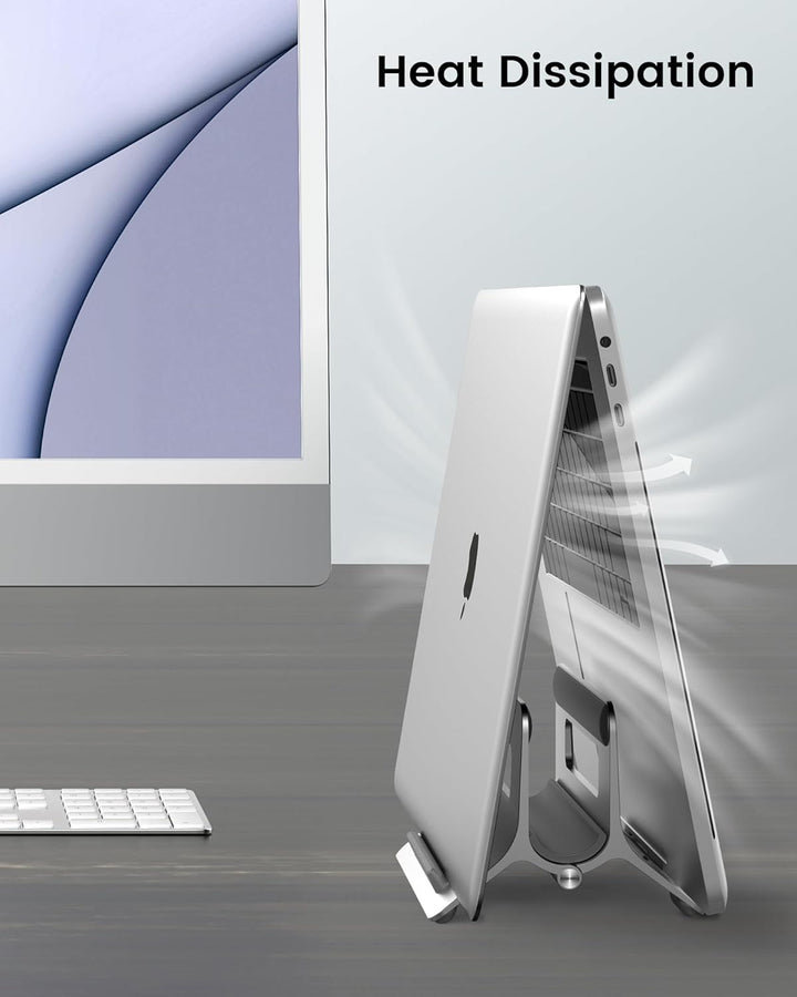 SODI Vertikal Laptop Ständer, Aluminium Vertikal Laptopständer, Laptopständer für MacBook Air, MacBo