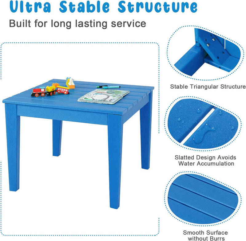 LIFEZEAL Kindertisch, Tisch für Kinder, Maltisch aus Holz, Kleiner Tisch, Robust & Langlebig, Kinder