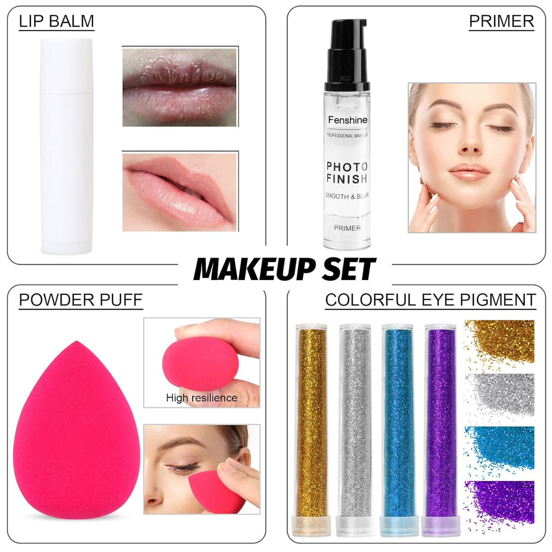 All In One Makeup Kit, Makeup Kit for Women Full Kit, Makeup Gift Set for Women Beginners, Makeup Es