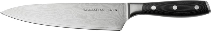 Eden Classic Damast Kochmesser 20 cm Küchenmesser EQ2030-020 Kochmesser für Gemüse, Früchte und Flei