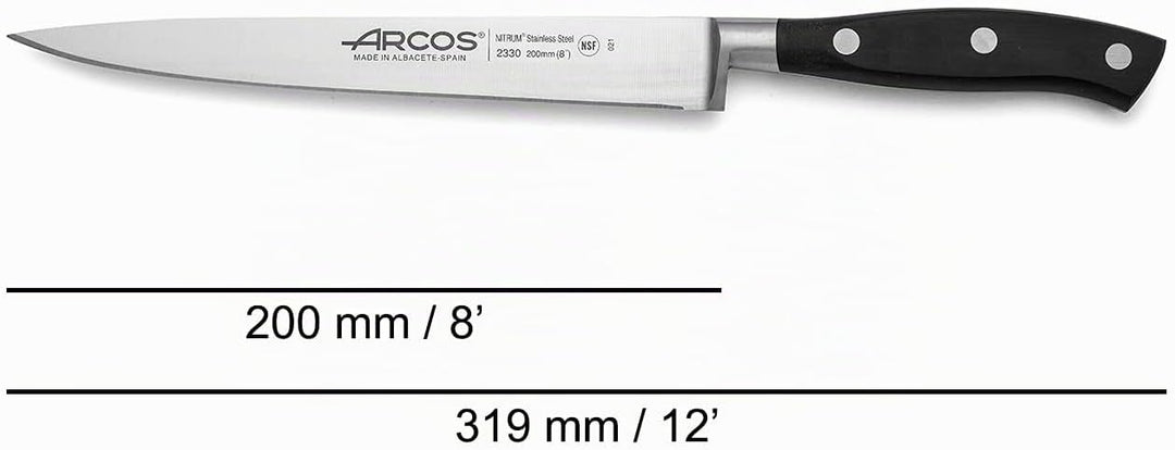 Arcos 233000 Serie Riviera - Filetmesser - Klinge aus Nitrum geschmiedetem Edelstahl 200 mm - HandGr