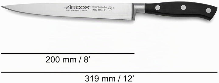 Arcos 233000 Serie Riviera - Filetmesser - Klinge aus Nitrum geschmiedetem Edelstahl 200 mm - HandGr