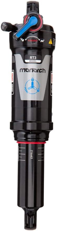 RockShox Monarch Rt3 Debon Air Hinterbaudämpfer 200X57/7.875X2.25 Schwarz, 200X57/7.875X2.25 Schwarz