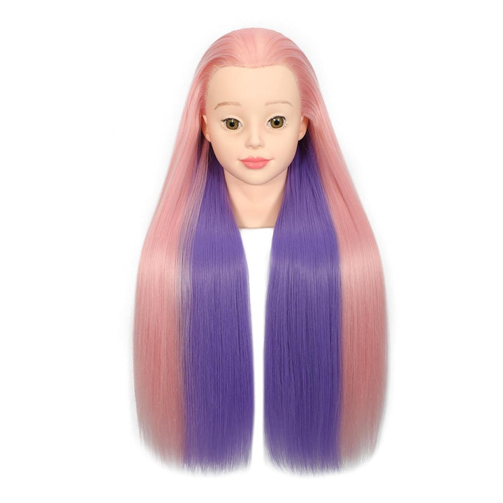 Mannequin-Kopf, 66 - 71 cm, Haarstyling, Training, Manikin, Kosmetologie, Puppenkopf, Kunstfaser, mi