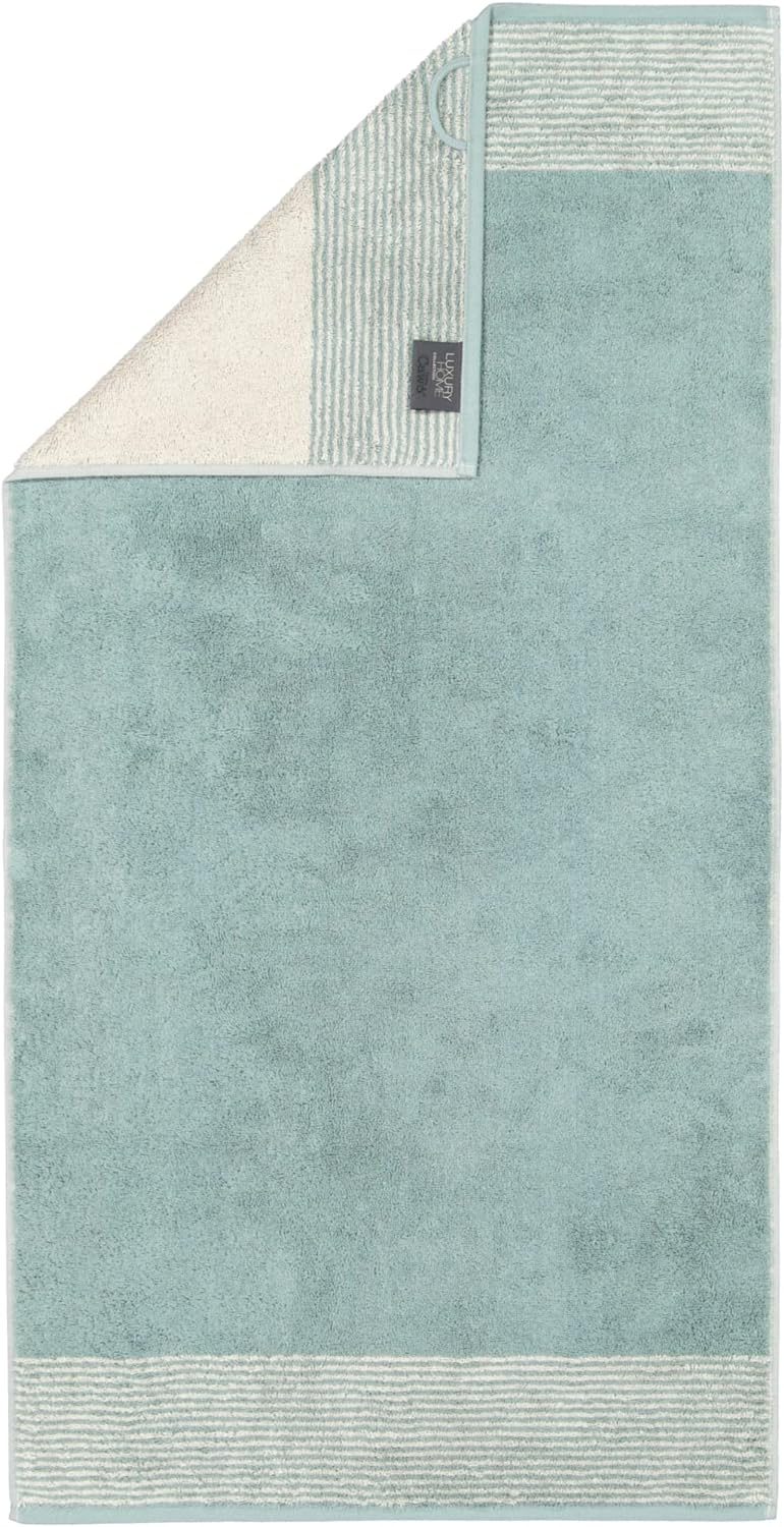 CAWÖ Home Handtücher Luxury Home Two-Tone 590 Salbei - 43 Duschtuch 80x150 cm, Duschtuch 80x150 cm
