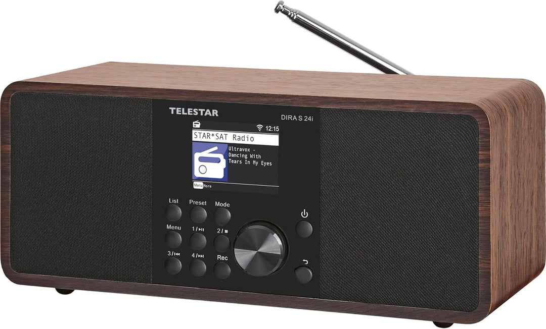 Telestar DIRA S 24i Digitalradio (DAB+/UKW, Internetradio, Soundprozessor (DSP), USB Musikplayer, Bl