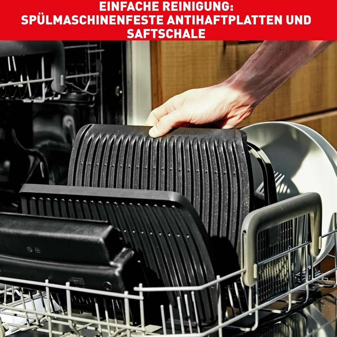 Tefal OptiGrill XL GC722D Kontaktgrill | XL-Grillfläche | Zusätzlichen Temperaturstufen | Automatisc