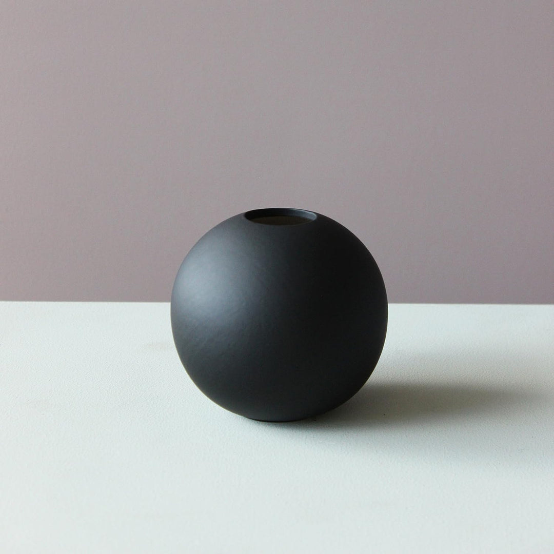 Cooee Design Ball Vase 10cm Black 10cm Schwarz, 10cm Schwarz