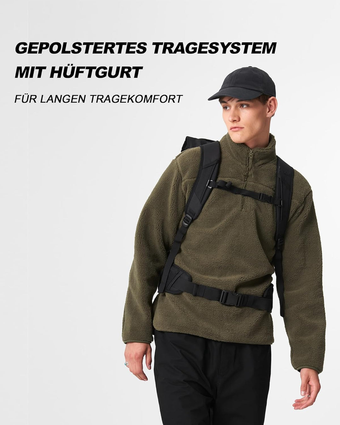 AEVOR Rolltop Rucksack, wasserabweisender Travel Pack und nutzbar als Wanderrucksack und Trekkingruc