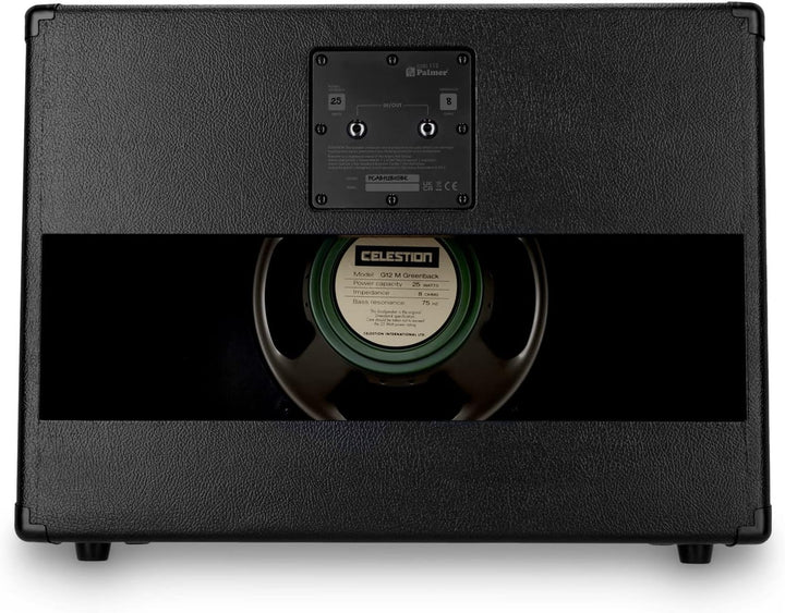 Palmer CAB 112 BX GBK - Gitarren Lautsprecherbox mit Celestion Greenback 1 x 12, Open-Back 1 x 12" O