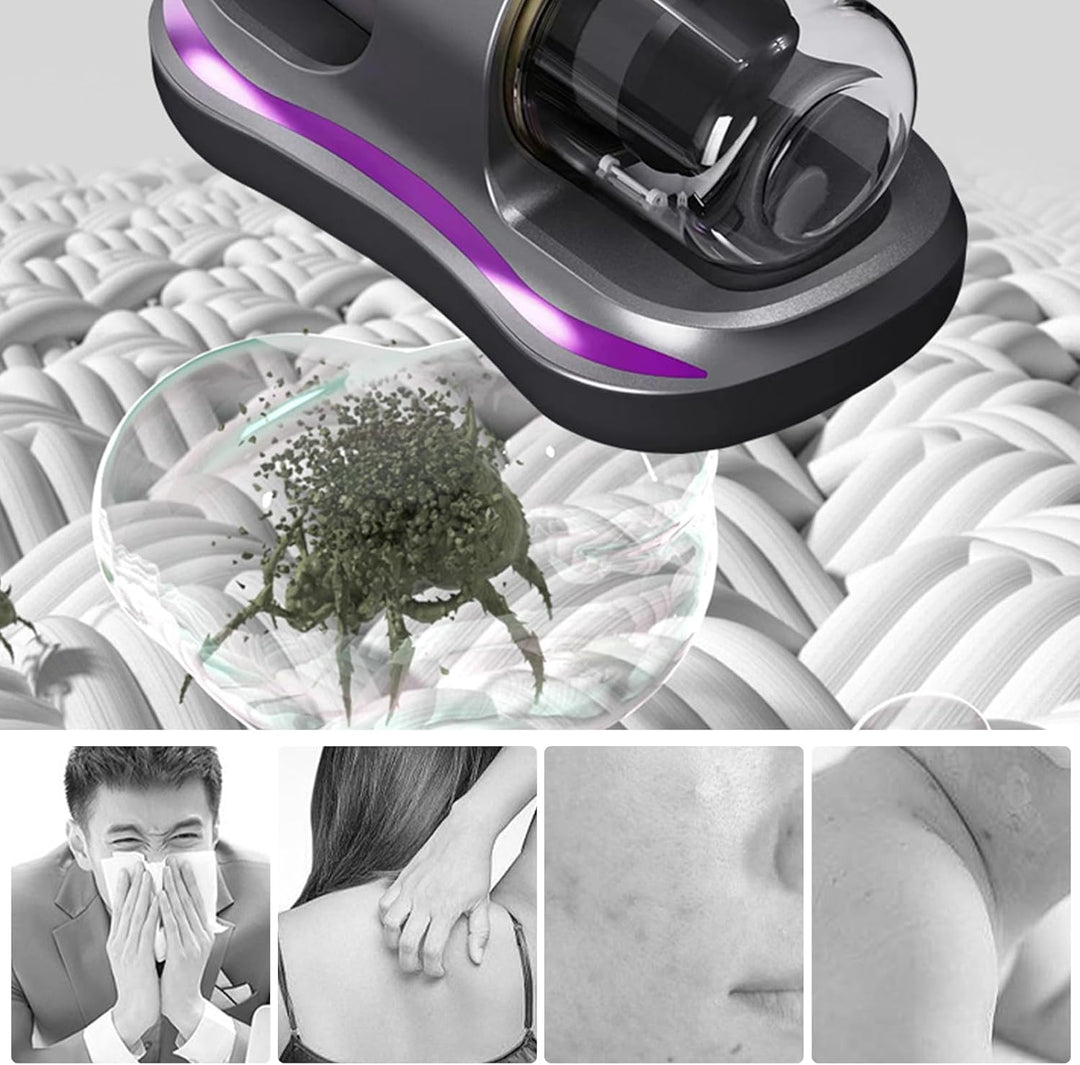 Milbensauger, 100W Matratzenreiniger,Milbensauger für Matratzen,Milbenstaubsauger Bettmatratzen-Stau