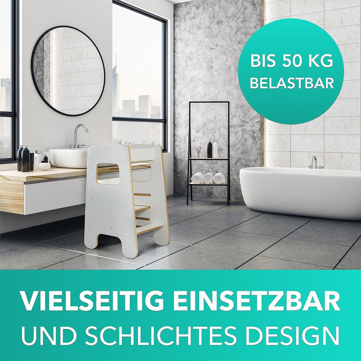 Lernturm für Kinder & Kleinkinder - Tritthocker für Kleinkinder - Küchenhelfer Kinder - Kinderlerntu