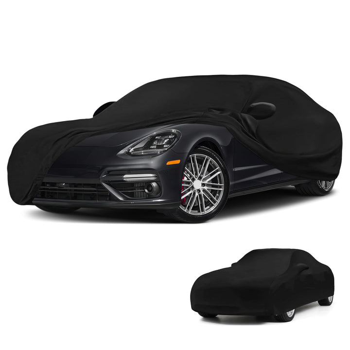 Autoabdeckung Indoor für Porsche Panamera 2010-2025, Stretch Soft Satin Massgeschneidert Atmungsakti