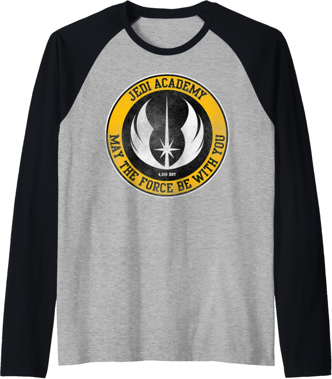 Star Wars Jedi Academy Yellow Logo May The Force Be With You Raglan
