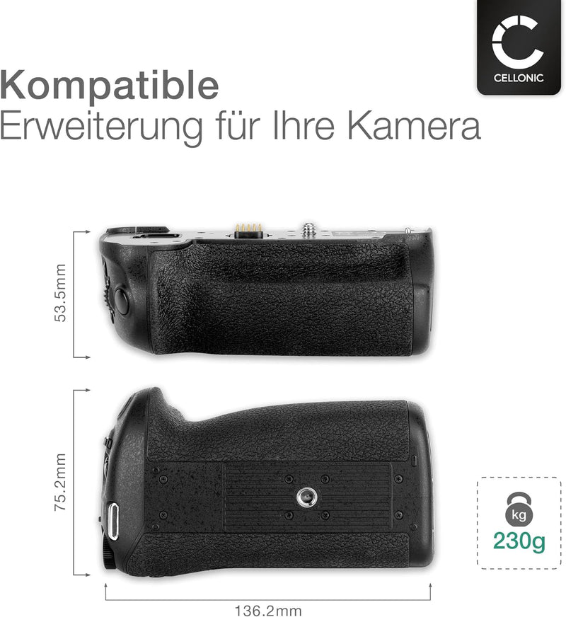 CELLONIC® Batteriegriff DMW-BGG9 für Panasonic Lumix G9 Akkugriff für  Battery Grip - Kamera Hochfor