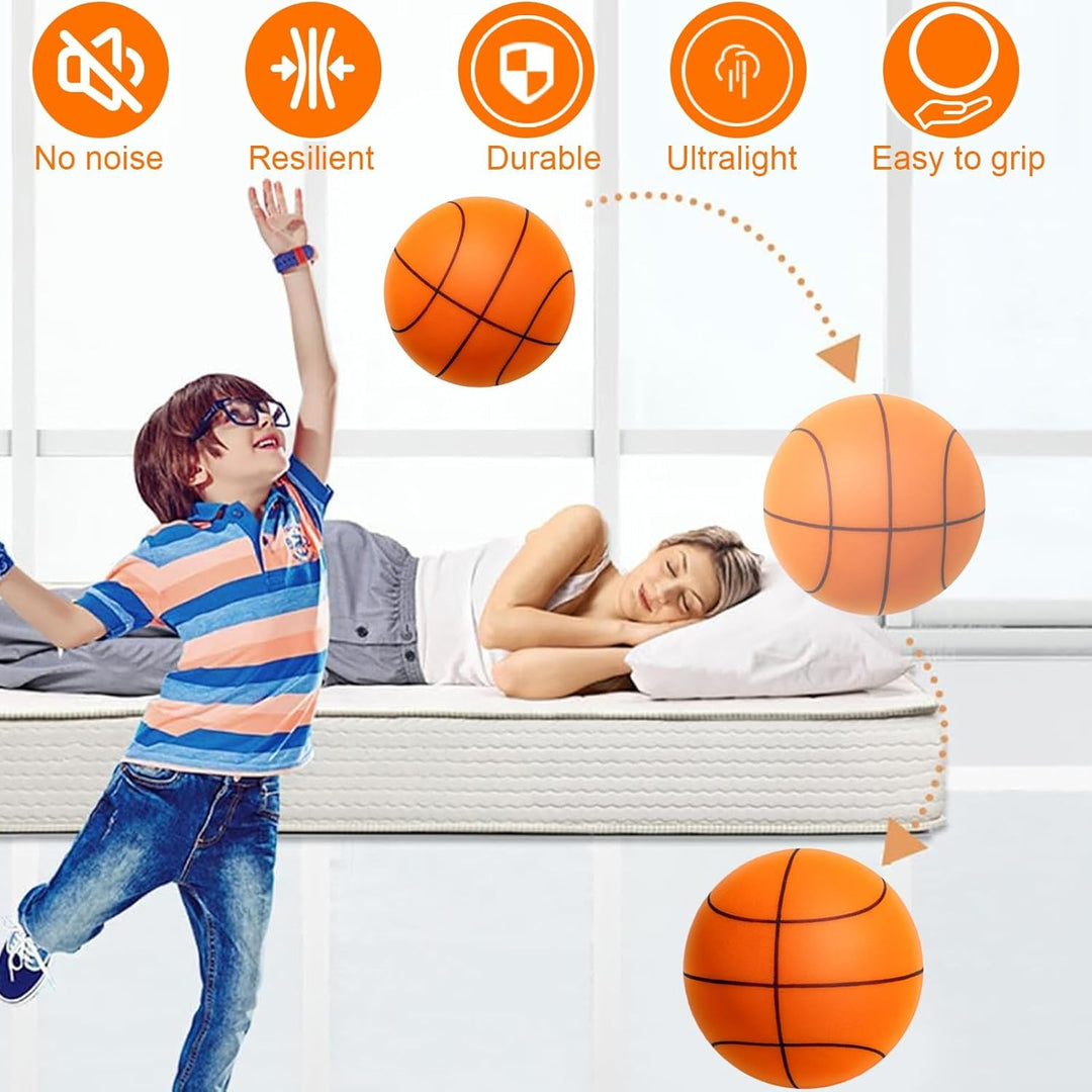 21cm Leiser Indoor Basketball,Hochbelastbarer Silent,Hochelastisch Silent Basketball,Schaumstoffball