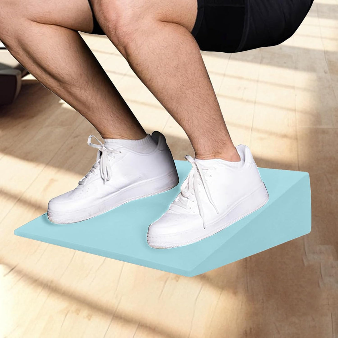 Squat Wedge, Non Slip Yoga Slant Board, High Density Foam, 12.8x11.81x3.54 Inches, Stretching Equipm