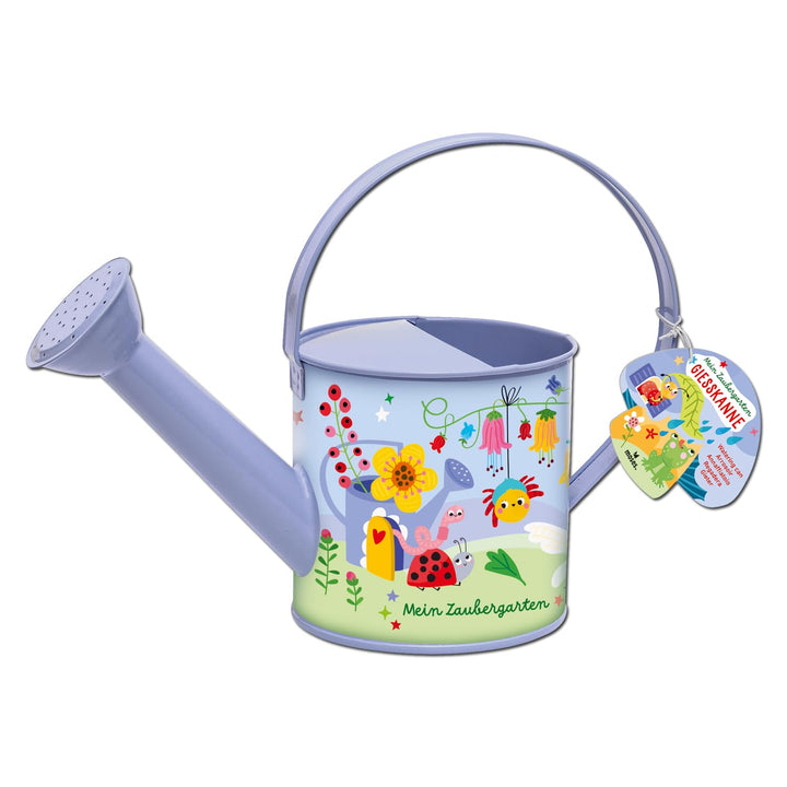 Moses. Mein Zaubergarten Giesskanne, Kinder-Giesskanne aus Metall mit Sprühkopf & ca. 1,3 Litern Fas