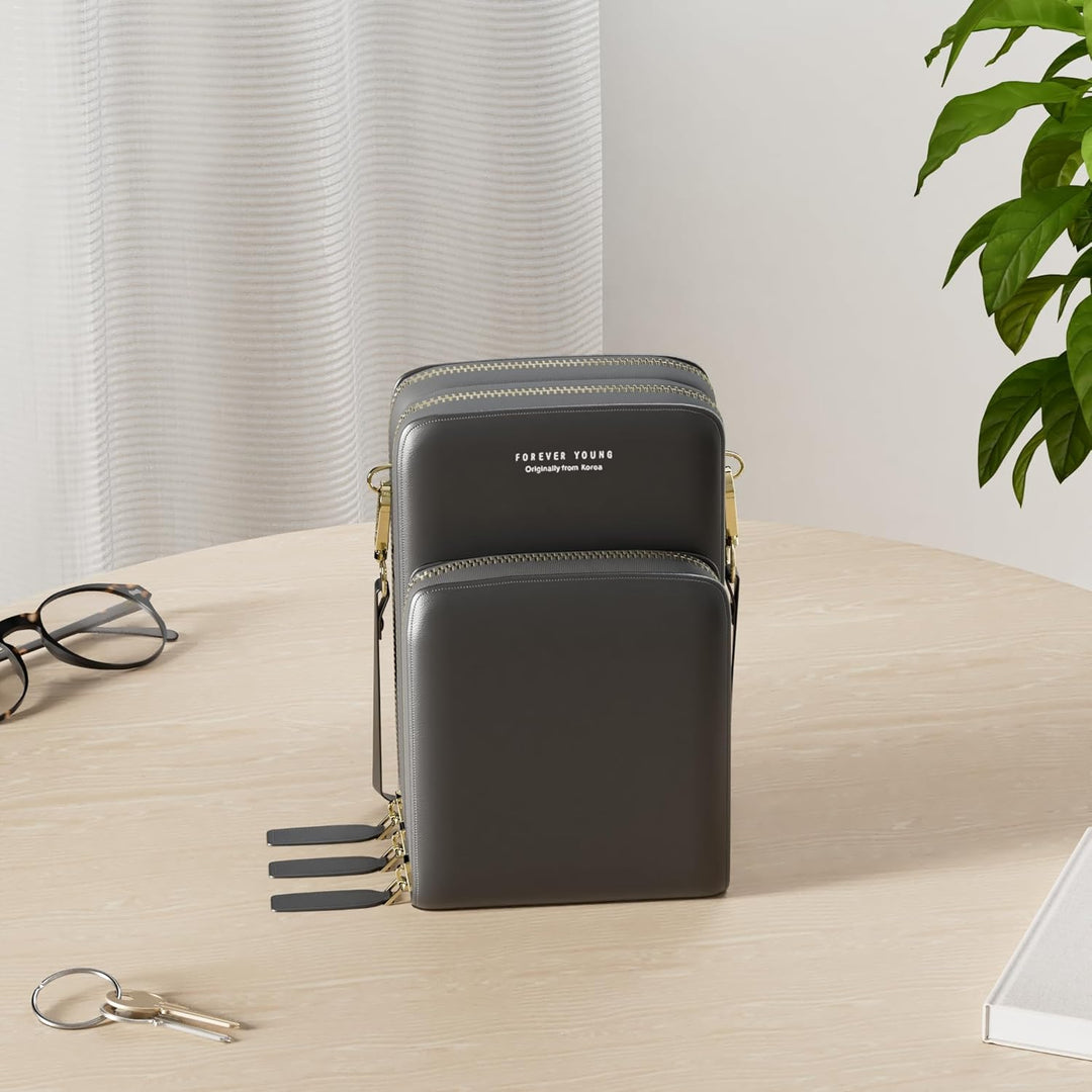 myfriday Kleine Umhängetasche Damen Kunstleder Crossbody Schultertasche Handtasche Geldbörse Handyta