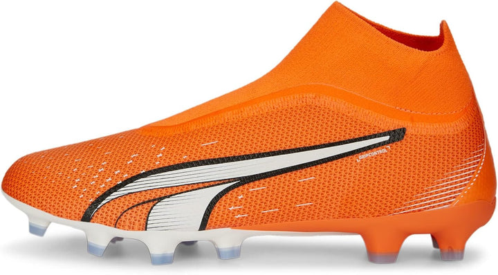 PUMA Herren Ultra Match+ Ll Fg/Ag Fussballschuh, 40.5 EU Ultraorange Puma Wei&amp;