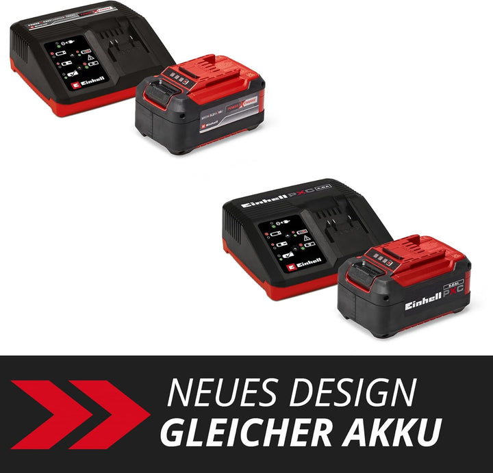 Original Einhell Starter Kit 5,2 Ah Akku und Fastcharger Power X-Change (Li-Ion, 18 V, 80 min Ladeze