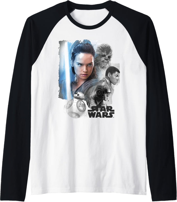 Star Wars Last Jedi Rey & the Team Are Ready C1 Raglan