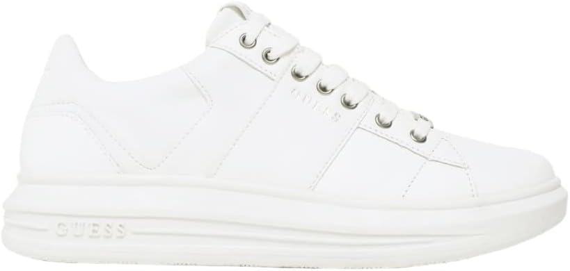 GUESS Herren Vibo Sneaker 44 EU Weiss, 44 EU Weiss