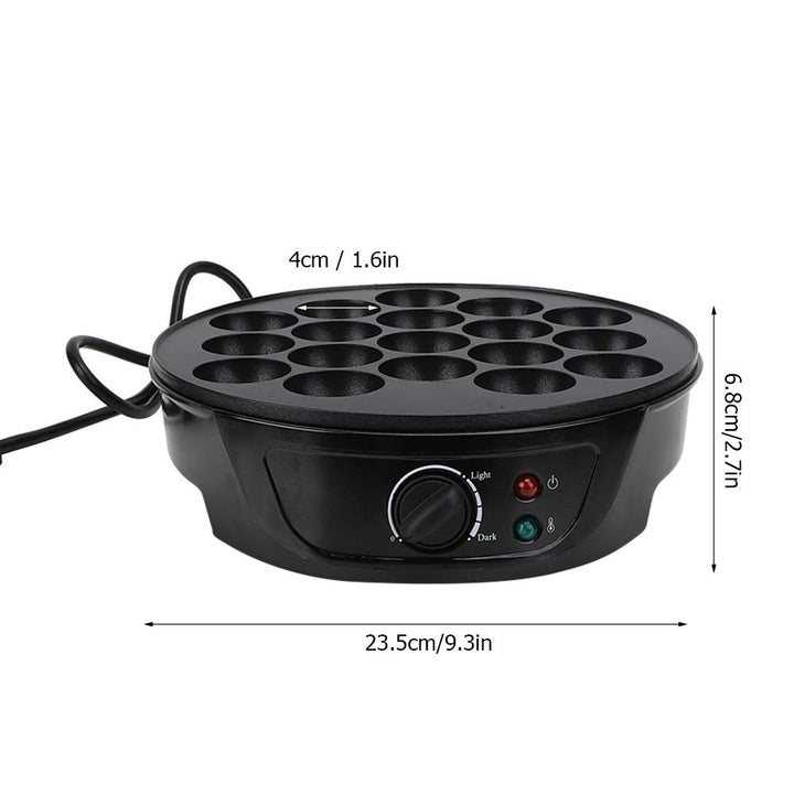 Elektrische Takoyaki-Maschine mit 18 Runden Formen, Oktopus-Kugel, Mini-elektrische Backform, Frühst
