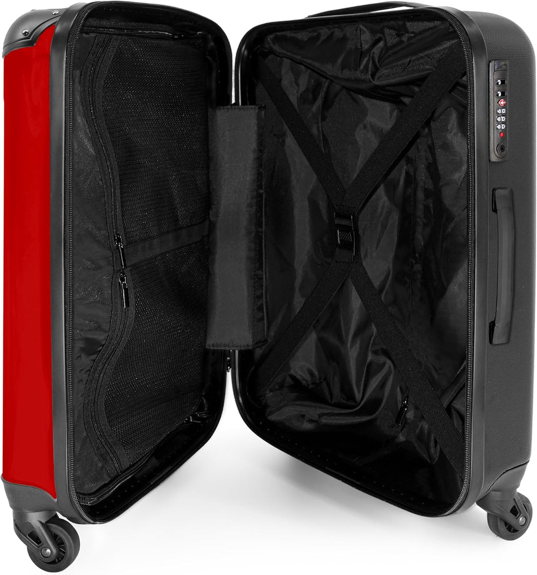 Koffer Mittelgross 67x43x25 cm Hartschalenkoffer L Trolley Rollkoffer 4 Rollen Leicht Hartschale Mit