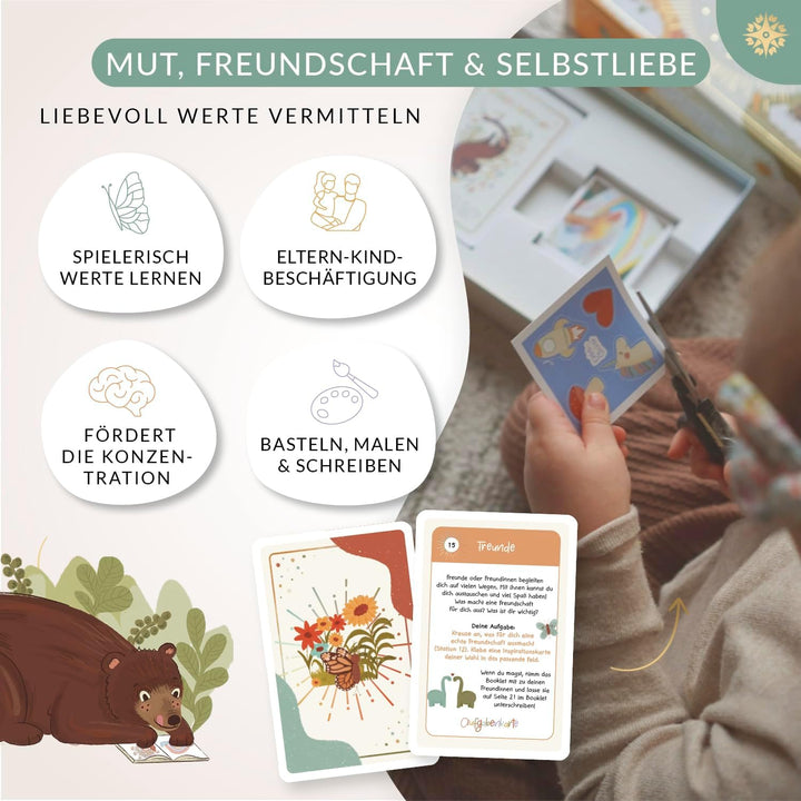 LEBENSKOMPASS Träumerle Board für Kinder - Vision Board Set für Kinder - DAS ORIGINAL - Bastelset fü