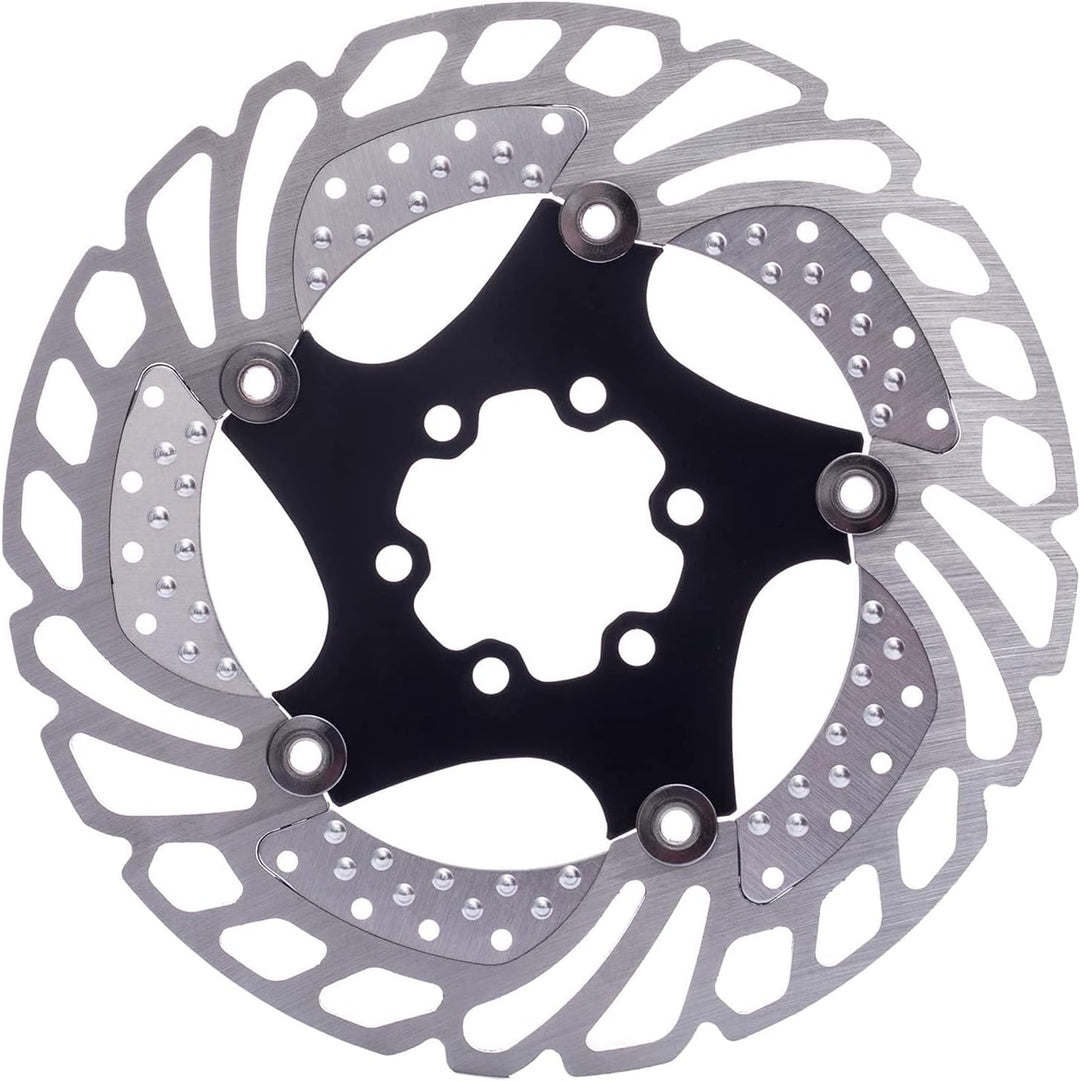 YBEKI 140mm 160mm 180mm 203mm Fahrrad Bremsscheibe mit 6 Schrauben Fahrradkühlung Bremsscheibe Schwi